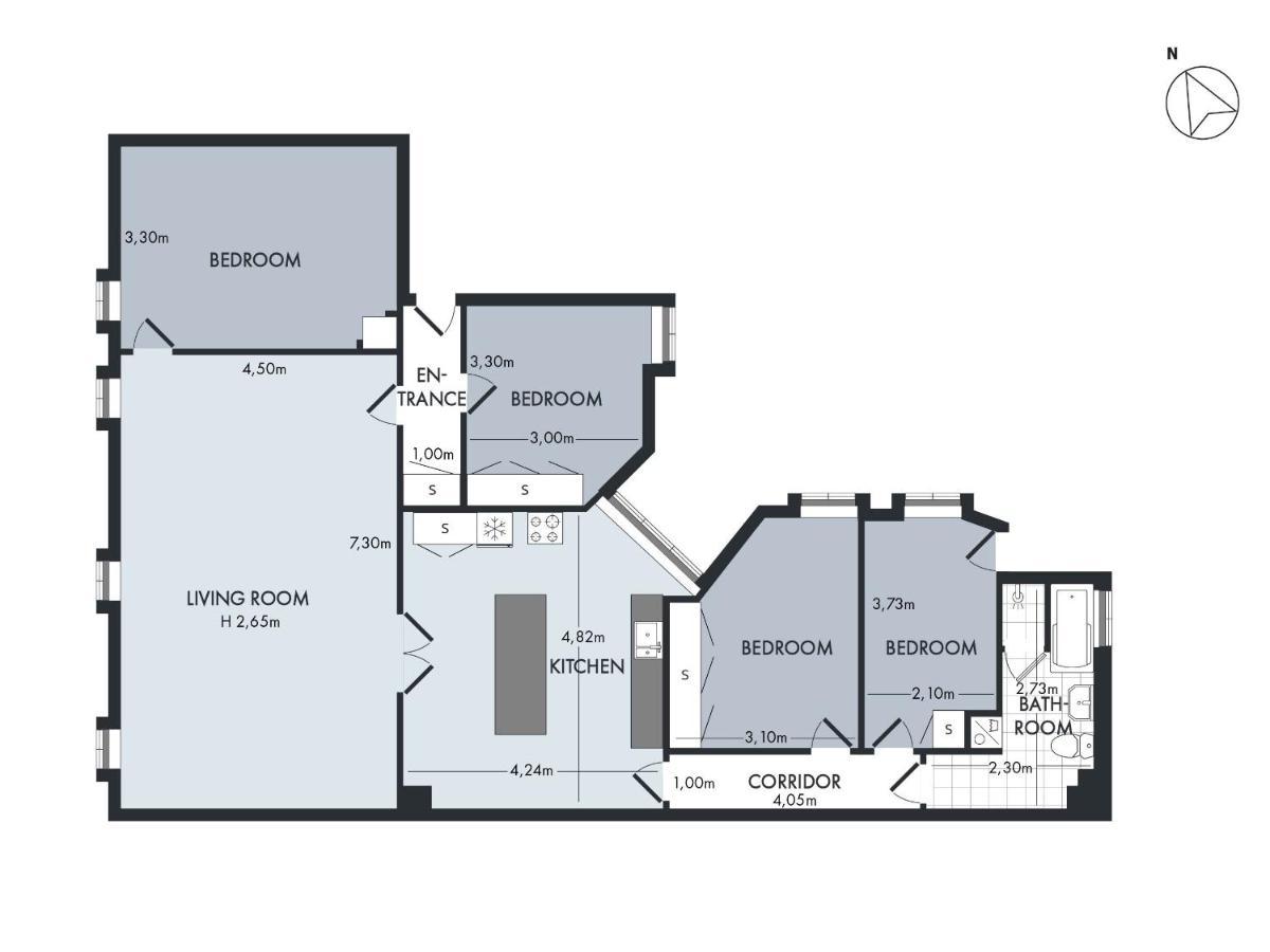 Sanders Stage - Enchanting Four-Bedroom Apartment Near Nyhavn Copenhaga Exterior foto